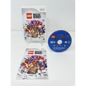 LEGO Rock Band Wii Video Game Music Rhythm Band Multiplayer CIB